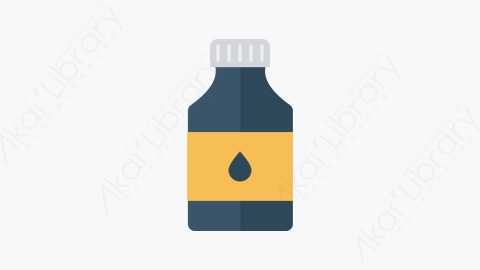 图片素材-055-瓶子bottle扁平卡通办公设计和打印元素图标