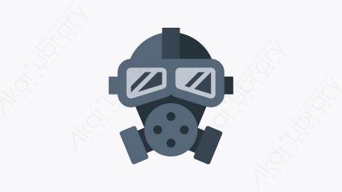 图片素材-056-防毒面具gasmask扁平卡通杂项元素图标