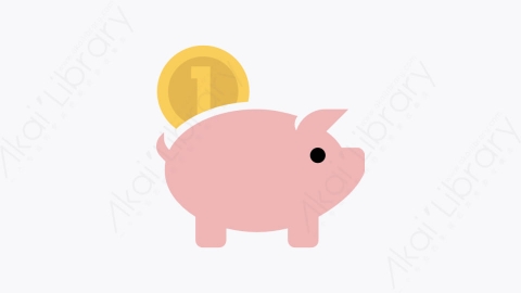 图片素材-059-存钱罐piggybank扁平卡通Seo营销业务财务元素图标