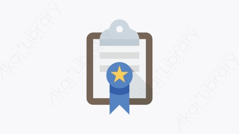 图片素材-060-证书certificate扁平卡通杂项元素图标