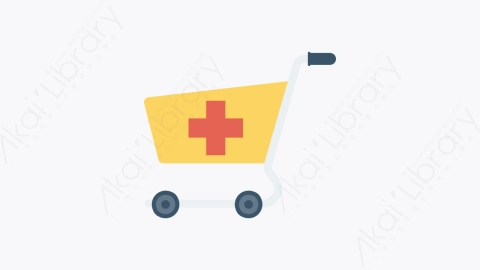 图片素材-062-购物车shoppingcart扁平卡通医疗设施与健康图标元素