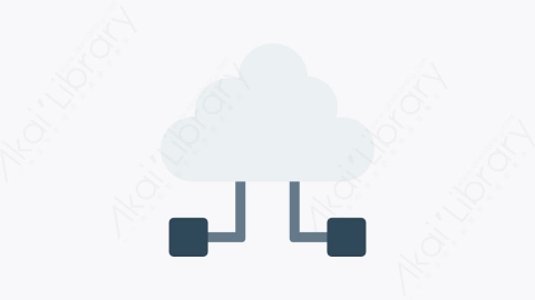 图片素材-067-云-1cloud扁平卡通办公设计和打印元素图标