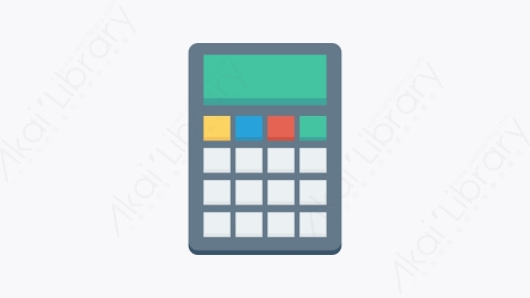 图片素材-068-计算器calculator扁平卡通银行和金融财经业图标元素