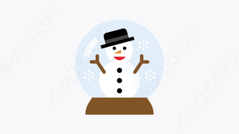 图片素材-068-雪球snowglobe扁平卡通杂项元素图标