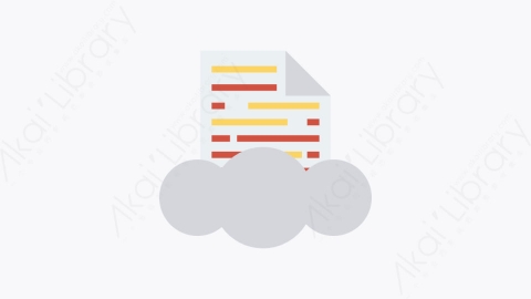 图片素材-069-云文件cloud扁平卡通办公设计和打印元素图标