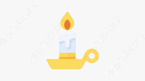 图片素材-072-蜡烛candle扁平卡通杂项元素图标