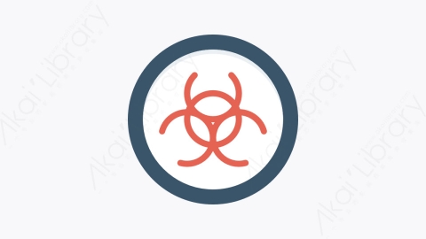 图片素材-073-生物危害biohazard扁平卡通医院医疗与健康图标元素