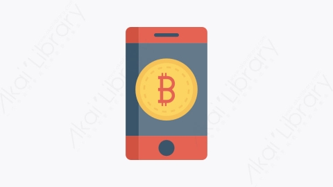 图片素材-073-比特币-23bitcoin扁平卡通比特币区块链和加密货币元素图标