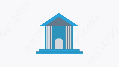 图片素材-079-银行-3bank扁平卡通城市建筑图标元素