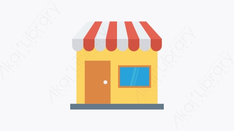 图片素材-080-车间shop扁平卡通商务办公业务图标元素