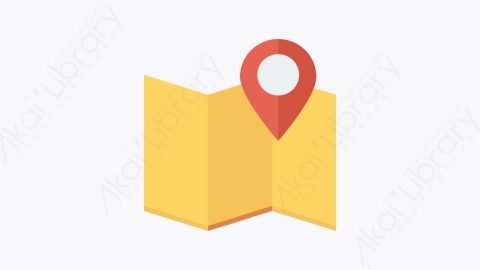 图片素材-083-地图map扁平卡通SEO和营销图标元素
