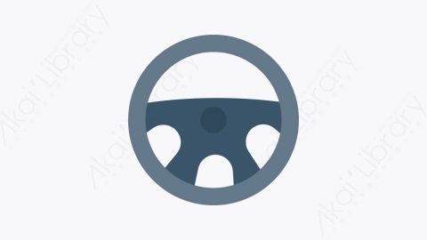 图片素材-084-方向盘steeringwheel扁平卡通交通工具汽车元素图标