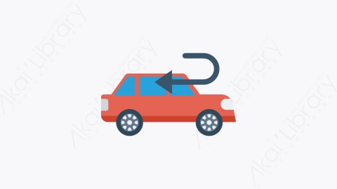 图片素材-087-汽车-1号car扁平卡通交通工具汽车元素图标