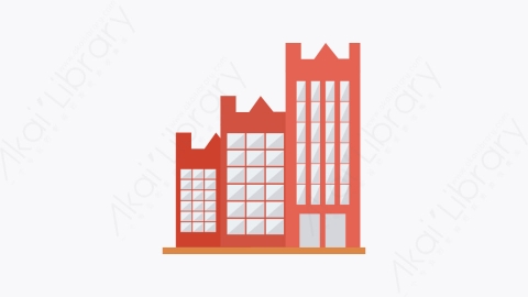 图片素材-090-酒店-4hotel扁平卡通城市建筑图标元素