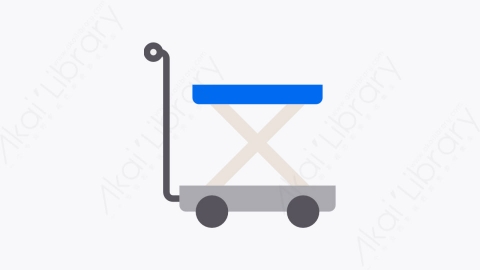 图片素材-096-手推车trolley扁平卡通购物和电子商务元素图标