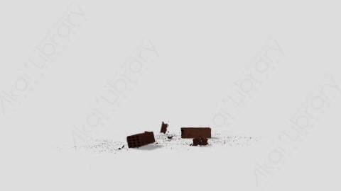 视频素材-石砖掉落破碎09_Destruction