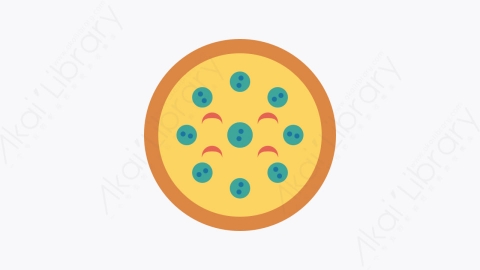 图片素材-140-披萨-1pizza扁平卡通食物餐饮元素图标