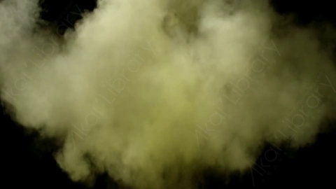 视频素材-Powder_ExplodeUp_Yellow_01爆炸粉尘