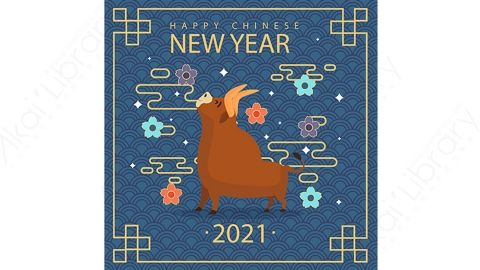 图片素材-扁平2021牛年中国风新年春节喜庆贺图-17