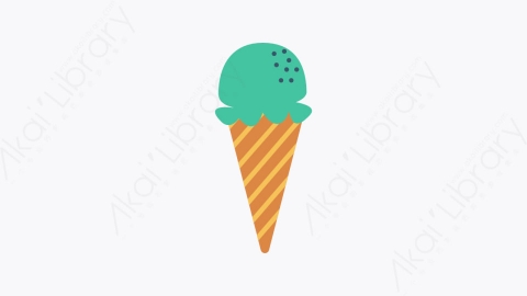 图片素材-224-冰淇淋icecream扁平卡通酒店和餐厅元素图标