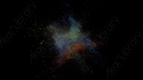 视频素材-爆炸粉尘色粉4K_UHD_OVERHEAD_1