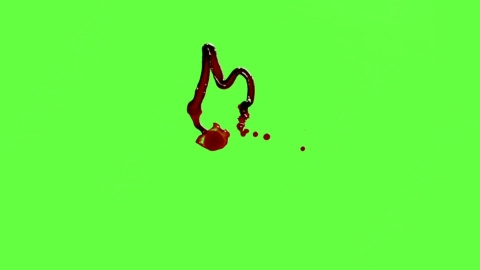 视频素材-血液滴落Blood_Drops_120fps_24