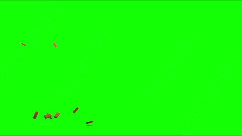 视频素材-砖块落地Debris_Bricks_TopSide_01