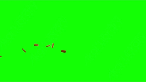 视频素材-砖块落地Debris_Bricks_TopSide_11