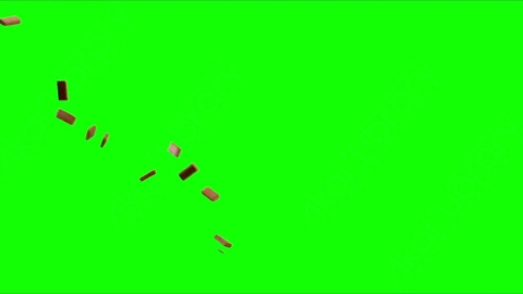 视频素材-砖块落地Debris_Bricks_TopSide_12