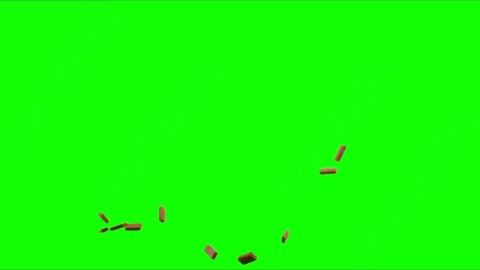 视频素材-砖块落地Debris_Bricks_TopSide_19