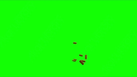 视频素材-砖块落地Debris_Bricks_Top_01