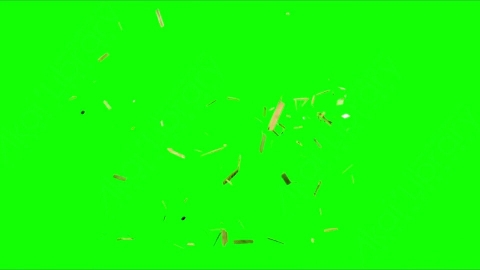 视频素材-木头木板碎石破碎落地Debris_WoodandRocks_Middle_02