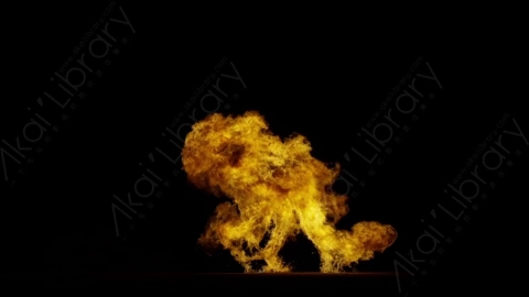 视频素材-爆炸火焰Explosion_Ground_60fps_02