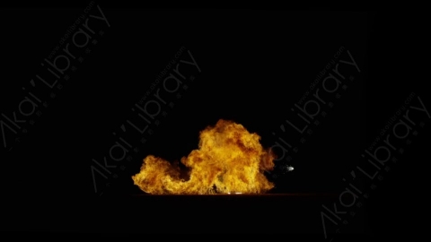 视频素材-爆炸火焰Explosion_Ground_Sparks_60fps_01