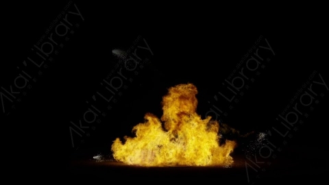 视频素材-爆炸火焰Explosion_Ground_Sparks_60fps_06