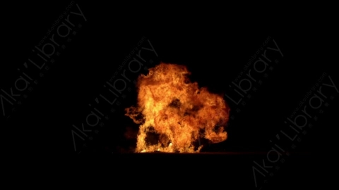 视频素材-爆炸火焰Explosion_Ground_Sparks_60fps_13
