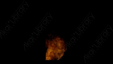 视频素材-门内燃烧火焰Fire_Door_Front_120fps_02