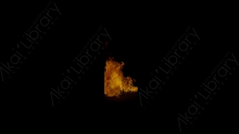 视频素材-门内燃烧火焰Fire_Door_Front_60fps_04