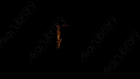 视频素材-窗户窗口燃烧火焰Fire_Window_Corner_Top_Left_120fps_03
