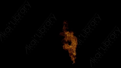 视频素材-窗户窗口燃烧火焰Fire_Window_Corner_Top_Right_120fps_01