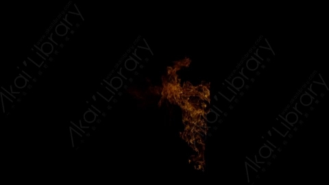 视频素材-窗户窗口燃烧火焰Fire_Window_Corner_Top_Right_120fps_04