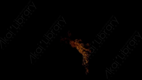 视频素材-窗户窗口燃烧火焰Fire_Window_Corner_Top_Right_120fps_05