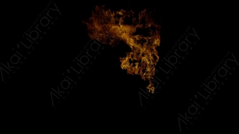 视频素材-窗户窗口燃烧火焰Fire_Window_Corner_Top_Right_60fps_01