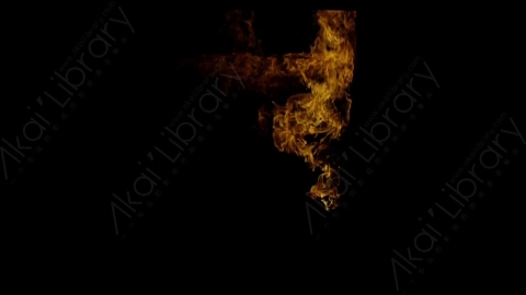 视频素材-窗户窗口燃烧火焰Fire_Window_Corner_Top_Right_60fps_02