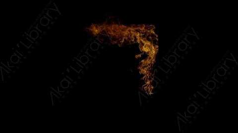 视频素材-窗户窗口燃烧火焰Fire_Window_Corner_Top_Right_60fps_03