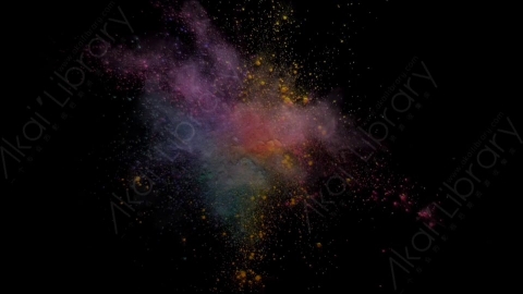 视频素材-爆炸粉尘色粉HD_OVERHEAD_6