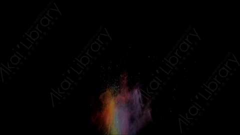 视频素材-爆炸粉尘色粉HD_SIDE_VIEW_3