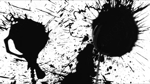 视频素材-Ink_Splat_15水墨洒落