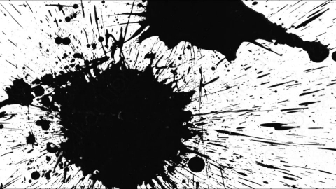 视频素材-Ink_Splat_17水墨洒落