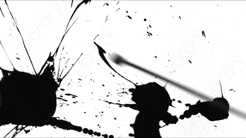 视频素材-Ink_Splat_4水墨洒落